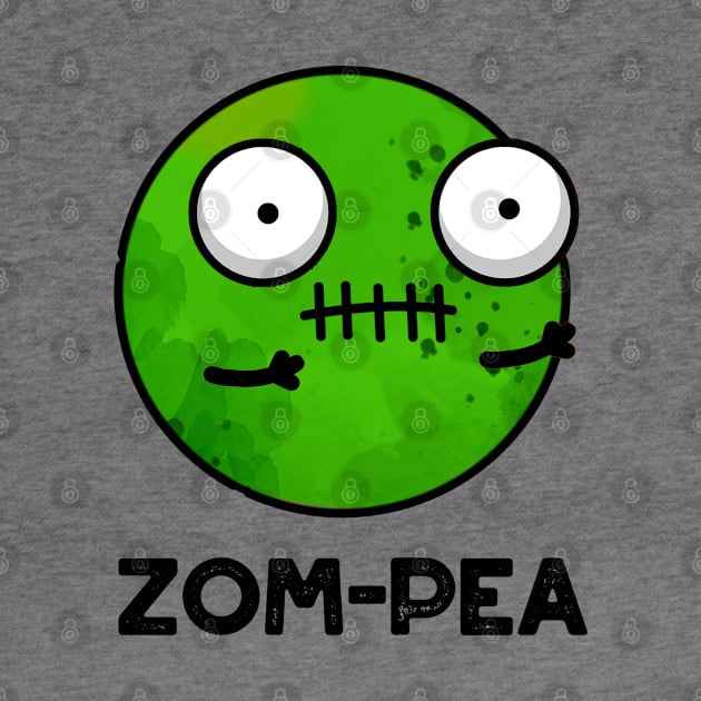 Zom-pea Cute Halloween Zombie Pea Pun by punnybone